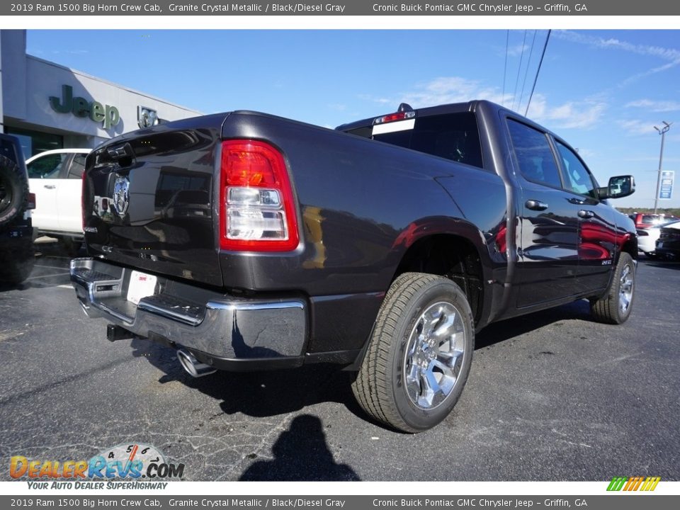 2019 Ram 1500 Big Horn Crew Cab Granite Crystal Metallic / Black/Diesel Gray Photo #12