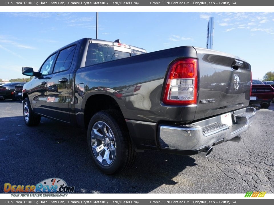 2019 Ram 1500 Big Horn Crew Cab Granite Crystal Metallic / Black/Diesel Gray Photo #15
