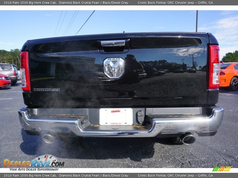 2019 Ram 1500 Big Horn Crew Cab Diamond Black Crystal Pearl / Black/Diesel Gray Photo #13