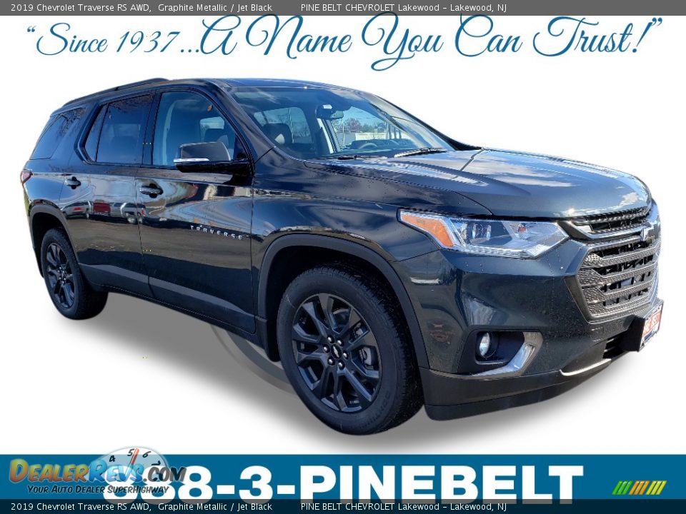 2019 Chevrolet Traverse RS AWD Graphite Metallic / Jet Black Photo #1