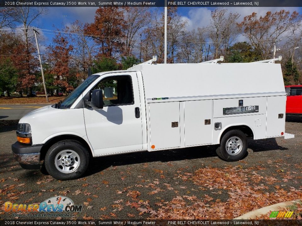 2018 Chevrolet Express Cutaway 3500 Work Van Summit White / Medium Pewter Photo #3