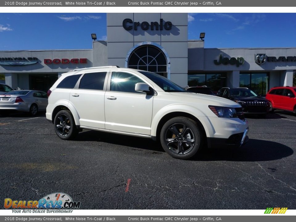 2018 Dodge Journey Crossroad White Noise Tri-Coat / Black Photo #1