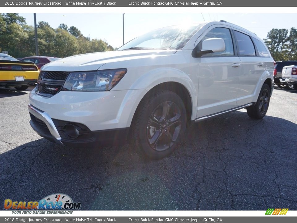 2018 Dodge Journey Crossroad White Noise Tri-Coat / Black Photo #3