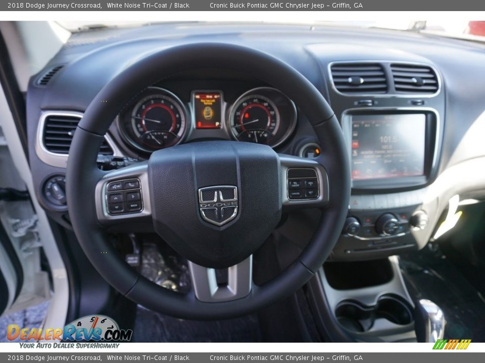 2018 Dodge Journey Crossroad White Noise Tri-Coat / Black Photo #5