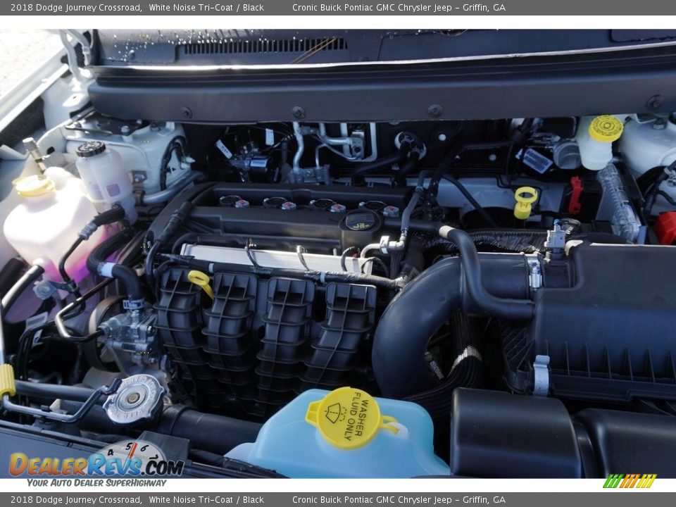 2018 Dodge Journey Crossroad White Noise Tri-Coat / Black Photo #9