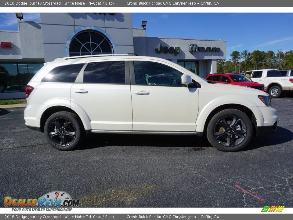 2018 Dodge Journey Crossroad White Noise Tri-Coat / Black Photo #10