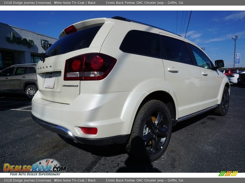 2018 Dodge Journey Crossroad White Noise Tri-Coat / Black Photo #11