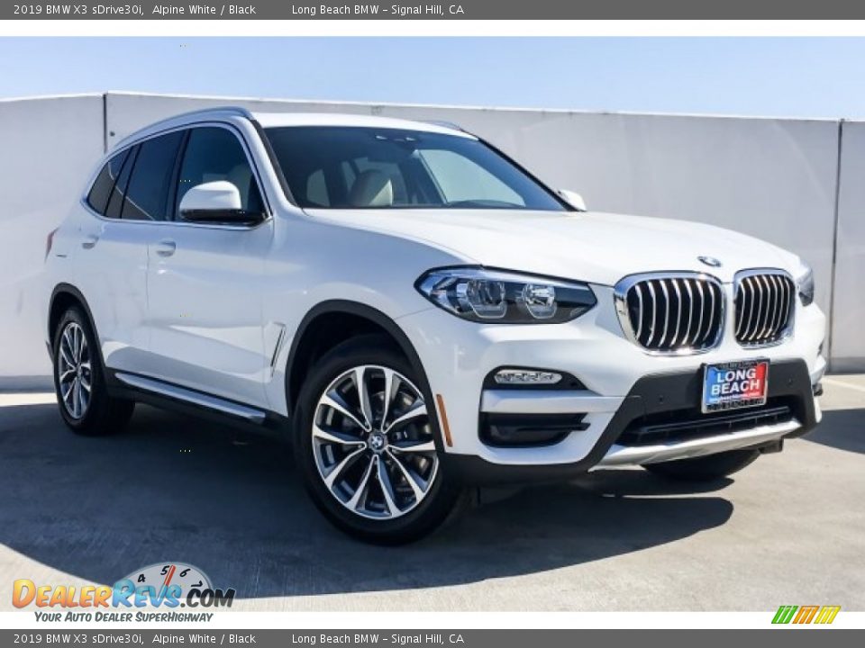 2019 BMW X3 sDrive30i Alpine White / Black Photo #12