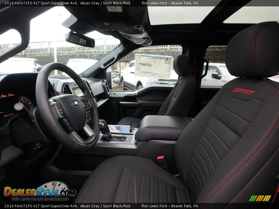 Front Seat of 2019 Ford F150 XLT Sport SuperCrew 4x4 Photo #10