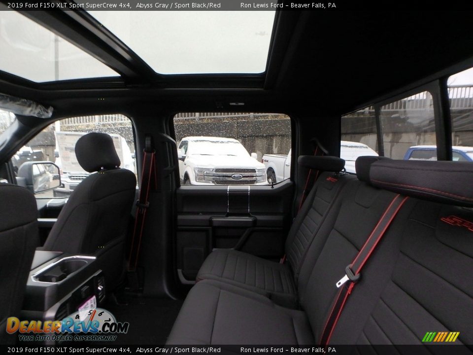 Rear Seat of 2019 Ford F150 XLT Sport SuperCrew 4x4 Photo #11