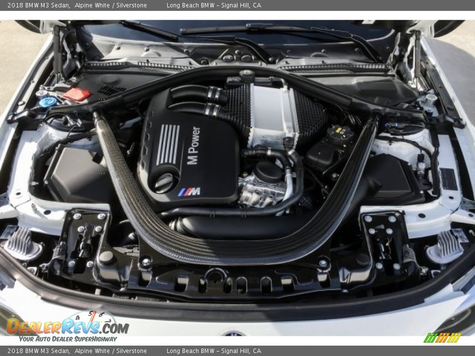 2018 BMW M3 Sedan Alpine White / Silverstone Photo #8