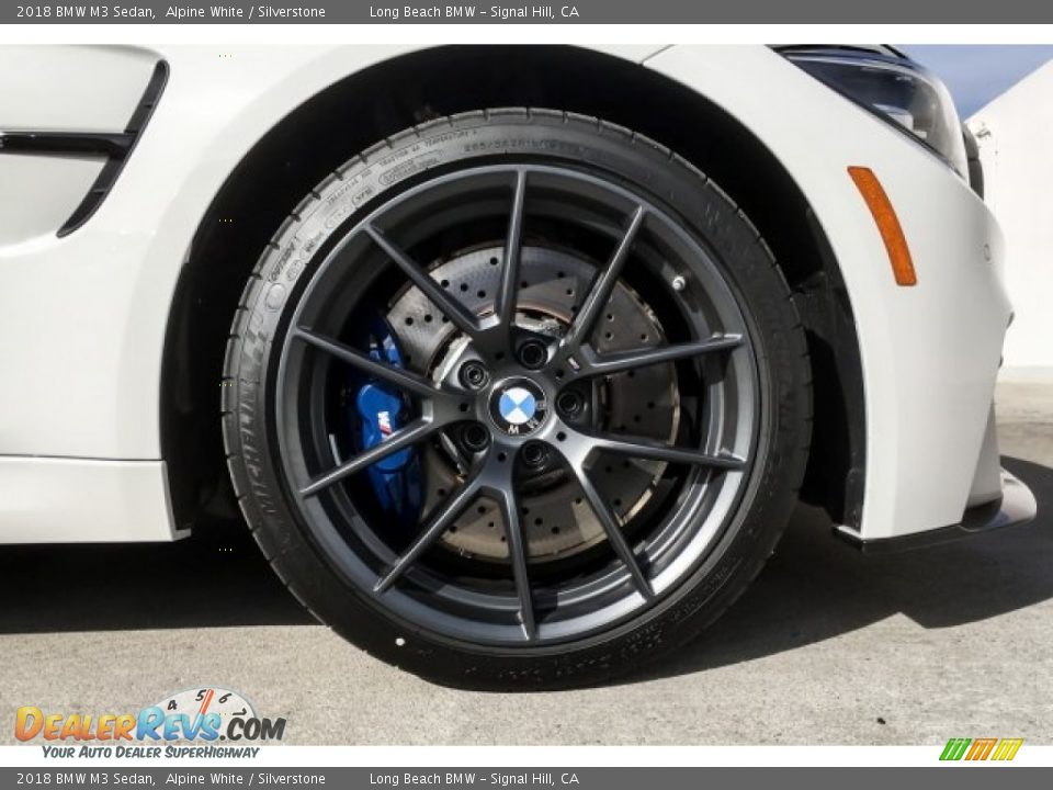2018 BMW M3 Sedan Alpine White / Silverstone Photo #9