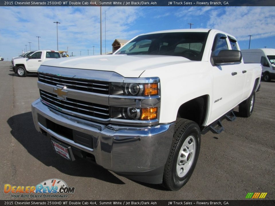2015 Chevrolet Silverado 2500HD WT Double Cab 4x4 Summit White / Jet Black/Dark Ash Photo #1