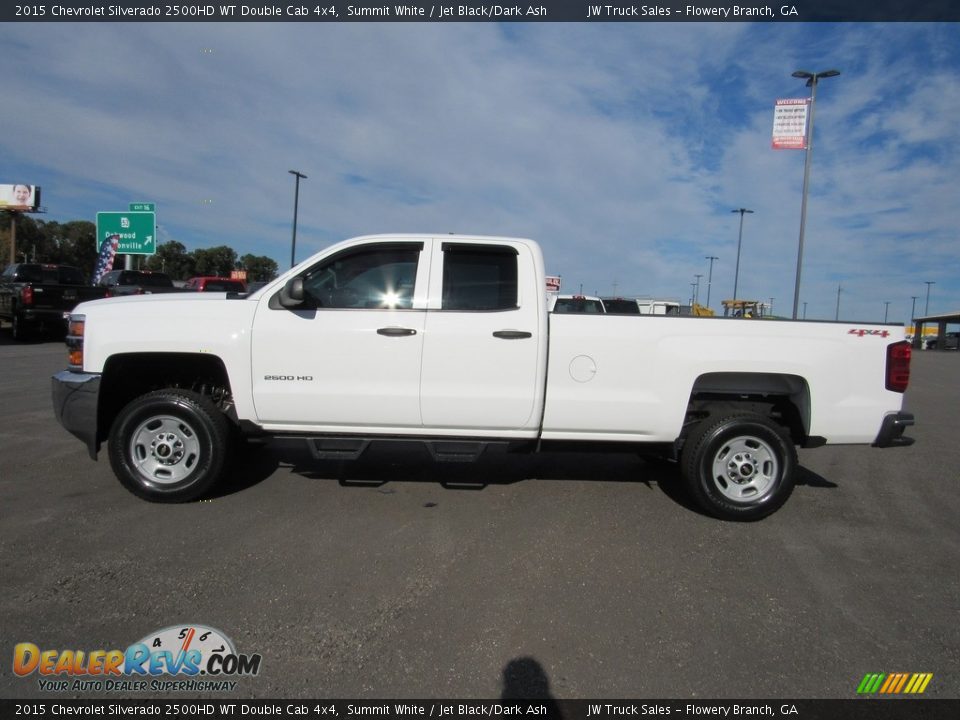 2015 Chevrolet Silverado 2500HD WT Double Cab 4x4 Summit White / Jet Black/Dark Ash Photo #2