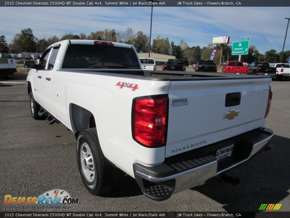 2015 Chevrolet Silverado 2500HD WT Double Cab 4x4 Summit White / Jet Black/Dark Ash Photo #3