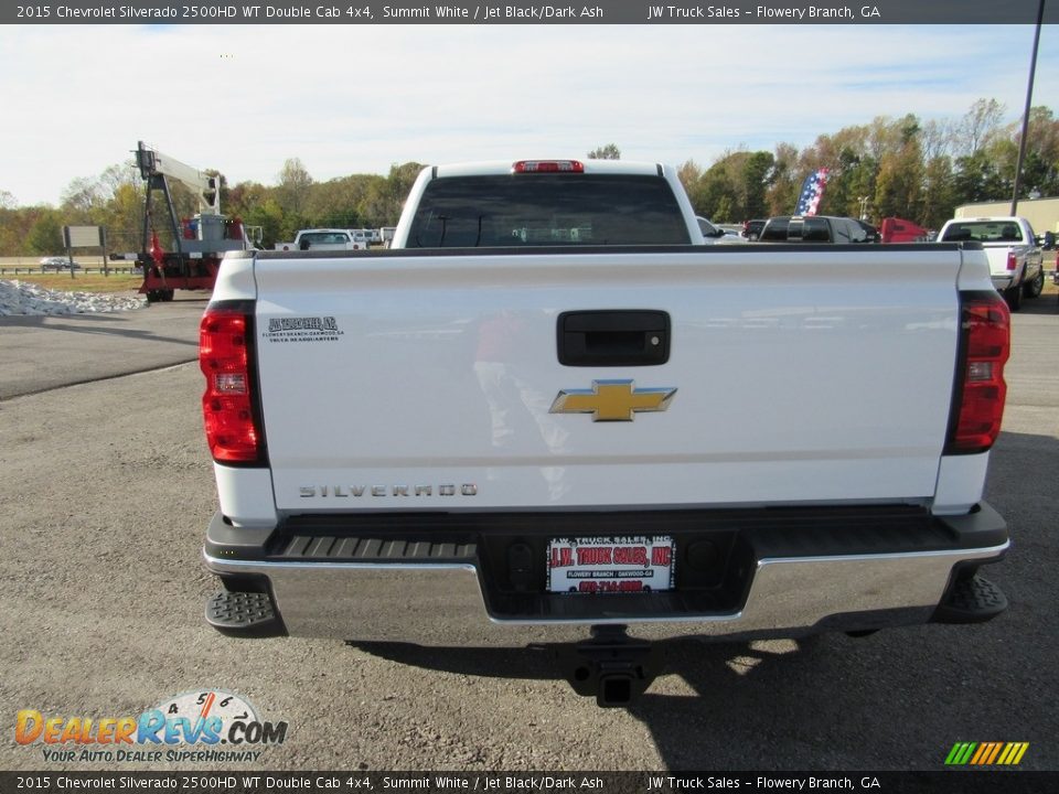 2015 Chevrolet Silverado 2500HD WT Double Cab 4x4 Summit White / Jet Black/Dark Ash Photo #4