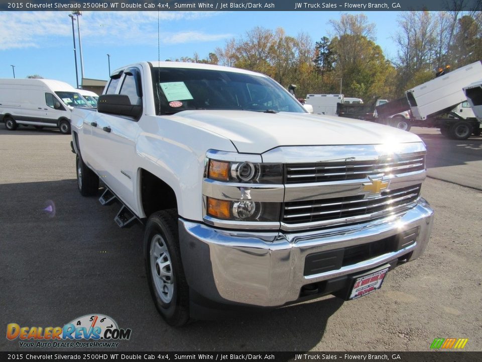 2015 Chevrolet Silverado 2500HD WT Double Cab 4x4 Summit White / Jet Black/Dark Ash Photo #7