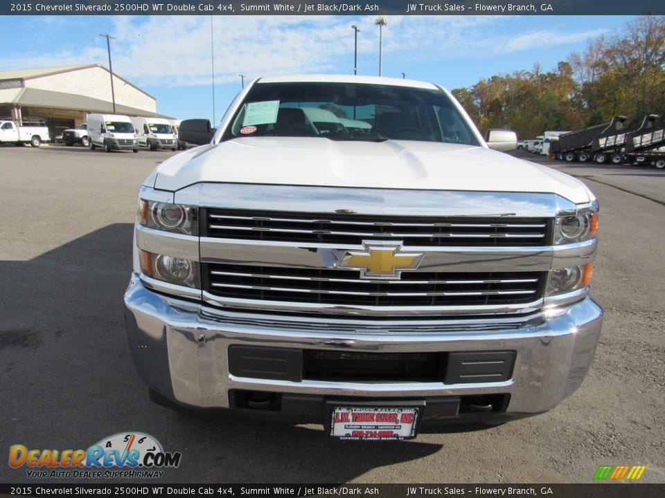 2015 Chevrolet Silverado 2500HD WT Double Cab 4x4 Summit White / Jet Black/Dark Ash Photo #8