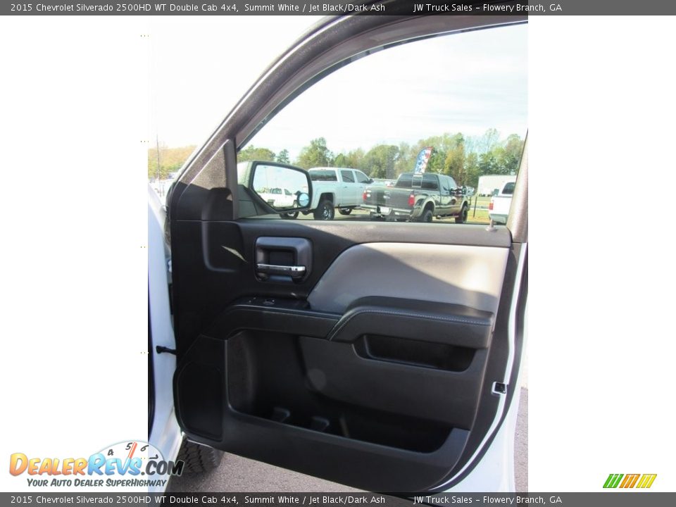 2015 Chevrolet Silverado 2500HD WT Double Cab 4x4 Summit White / Jet Black/Dark Ash Photo #9