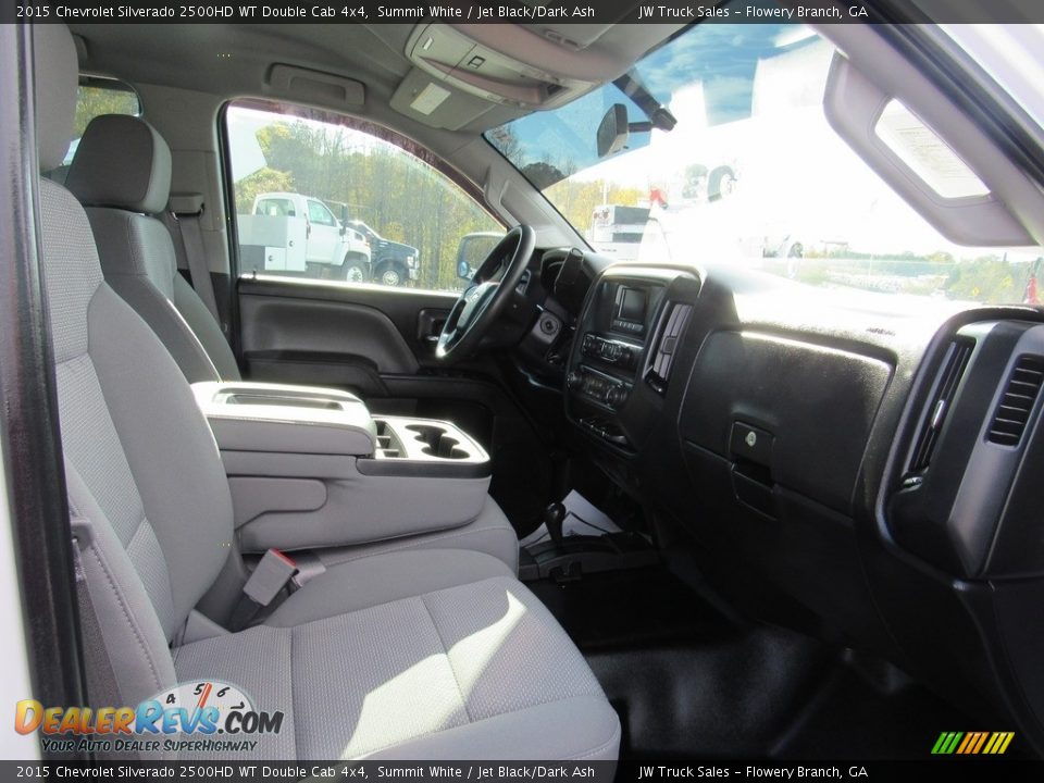 2015 Chevrolet Silverado 2500HD WT Double Cab 4x4 Summit White / Jet Black/Dark Ash Photo #12