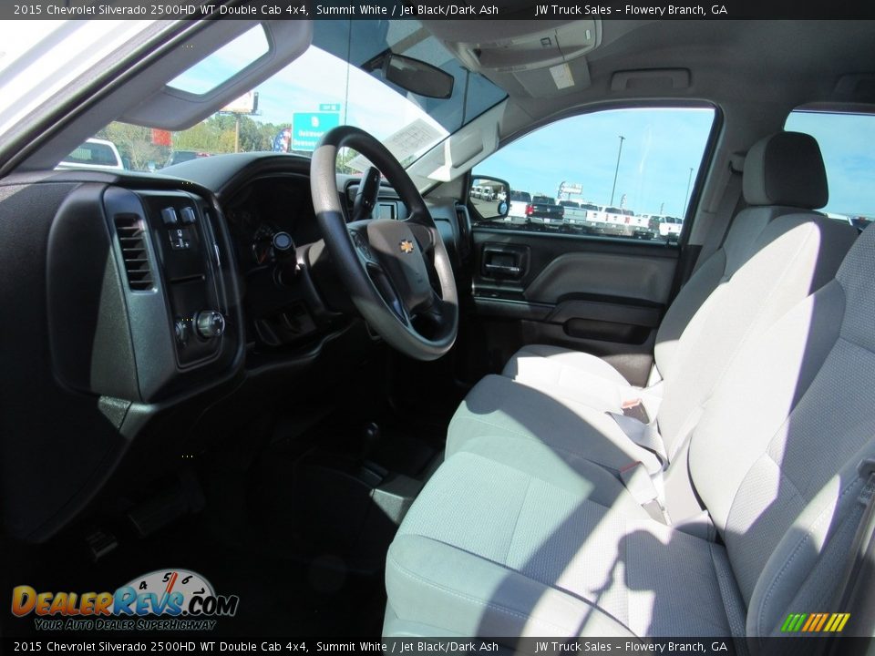 2015 Chevrolet Silverado 2500HD WT Double Cab 4x4 Summit White / Jet Black/Dark Ash Photo #17