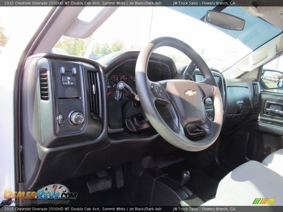 2015 Chevrolet Silverado 2500HD WT Double Cab 4x4 Summit White / Jet Black/Dark Ash Photo #18