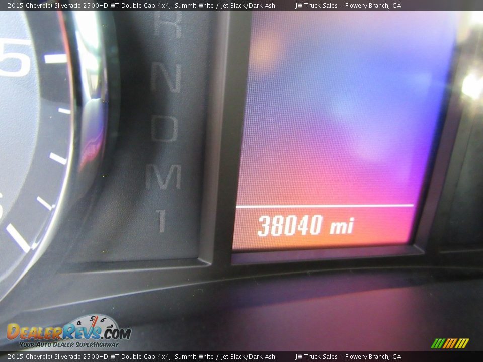 2015 Chevrolet Silverado 2500HD WT Double Cab 4x4 Summit White / Jet Black/Dark Ash Photo #20