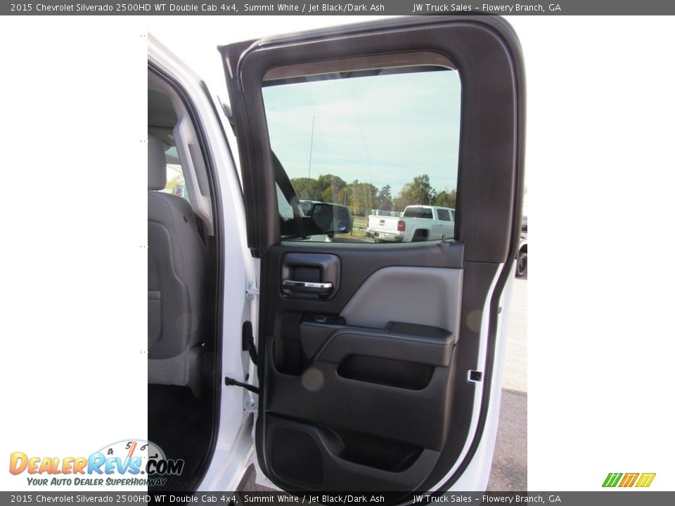 2015 Chevrolet Silverado 2500HD WT Double Cab 4x4 Summit White / Jet Black/Dark Ash Photo #27