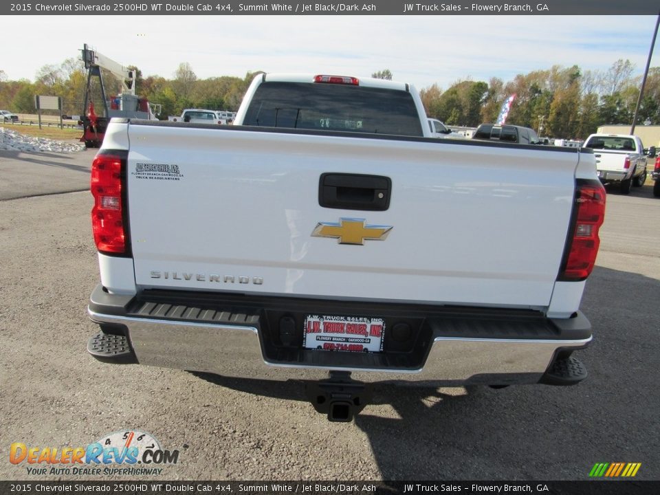 2015 Chevrolet Silverado 2500HD WT Double Cab 4x4 Summit White / Jet Black/Dark Ash Photo #31