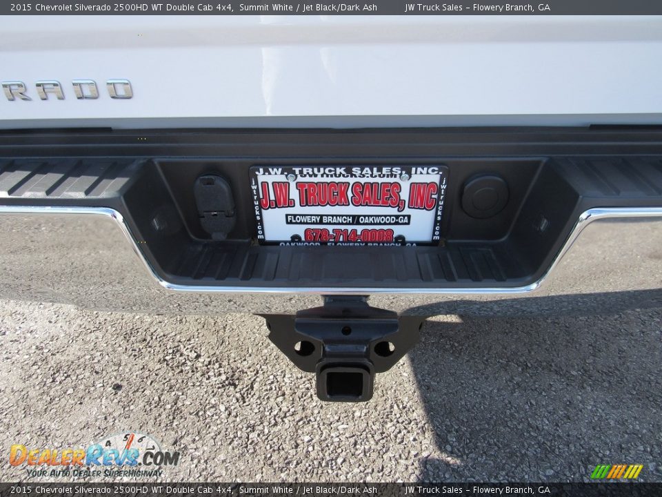 2015 Chevrolet Silverado 2500HD WT Double Cab 4x4 Summit White / Jet Black/Dark Ash Photo #32