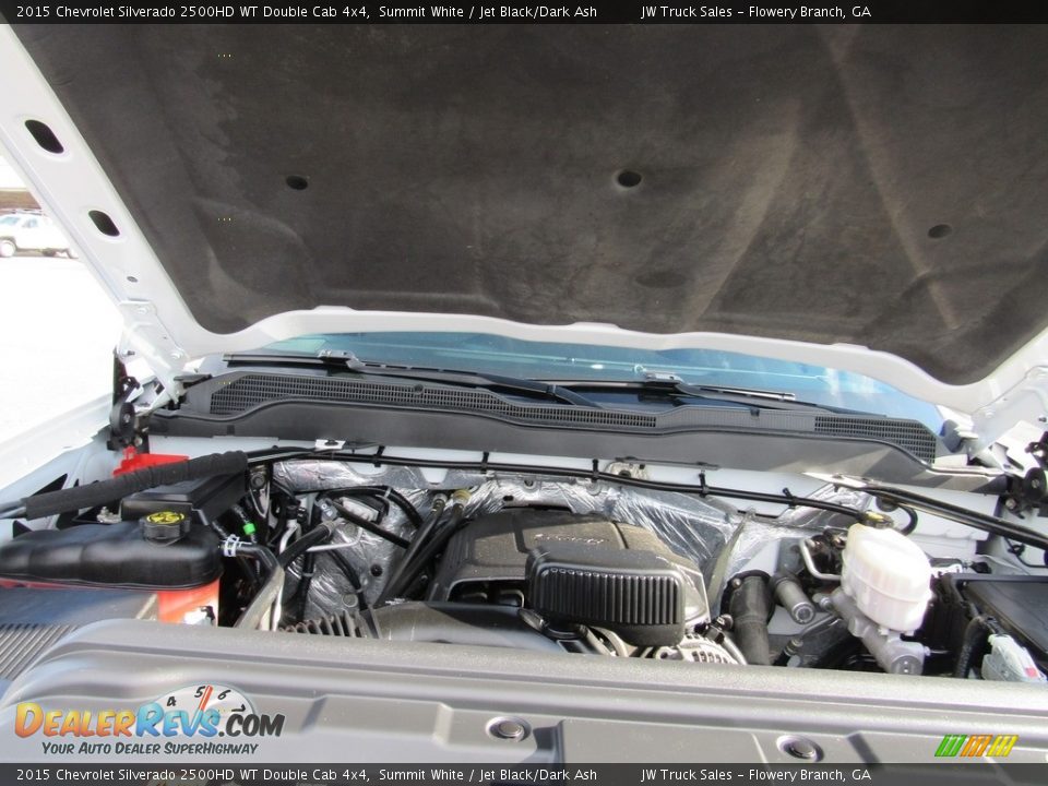 2015 Chevrolet Silverado 2500HD WT Double Cab 4x4 Summit White / Jet Black/Dark Ash Photo #34