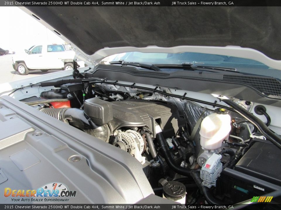 2015 Chevrolet Silverado 2500HD WT Double Cab 4x4 Summit White / Jet Black/Dark Ash Photo #35