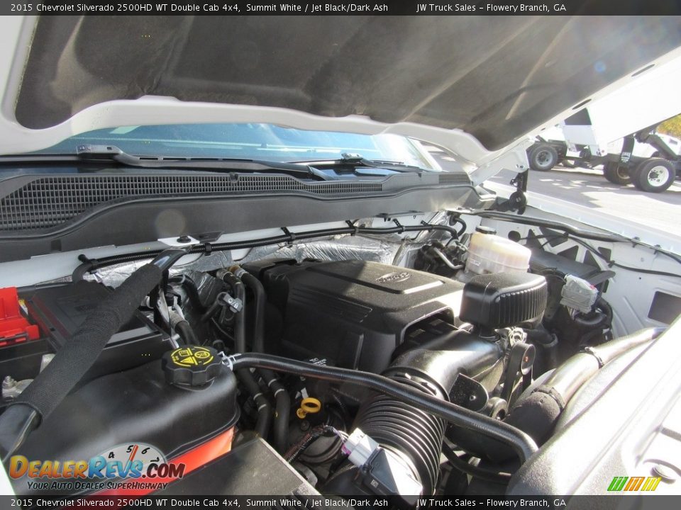 2015 Chevrolet Silverado 2500HD WT Double Cab 4x4 Summit White / Jet Black/Dark Ash Photo #36