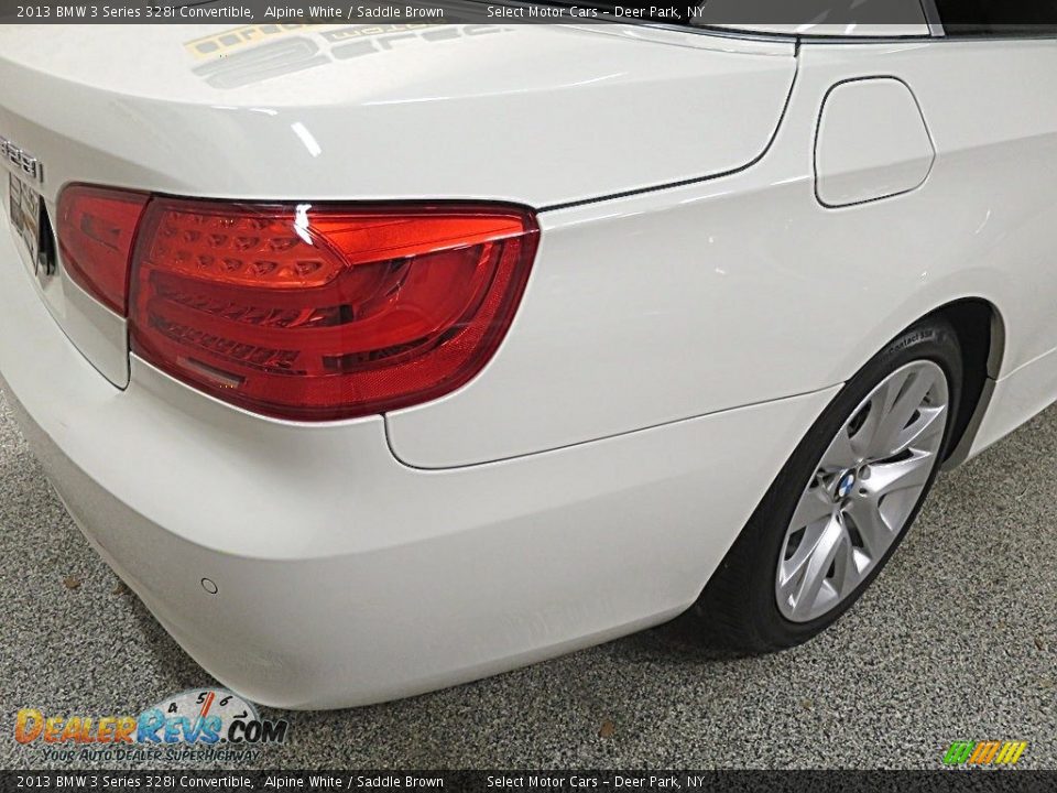 2013 BMW 3 Series 328i Convertible Alpine White / Saddle Brown Photo #13