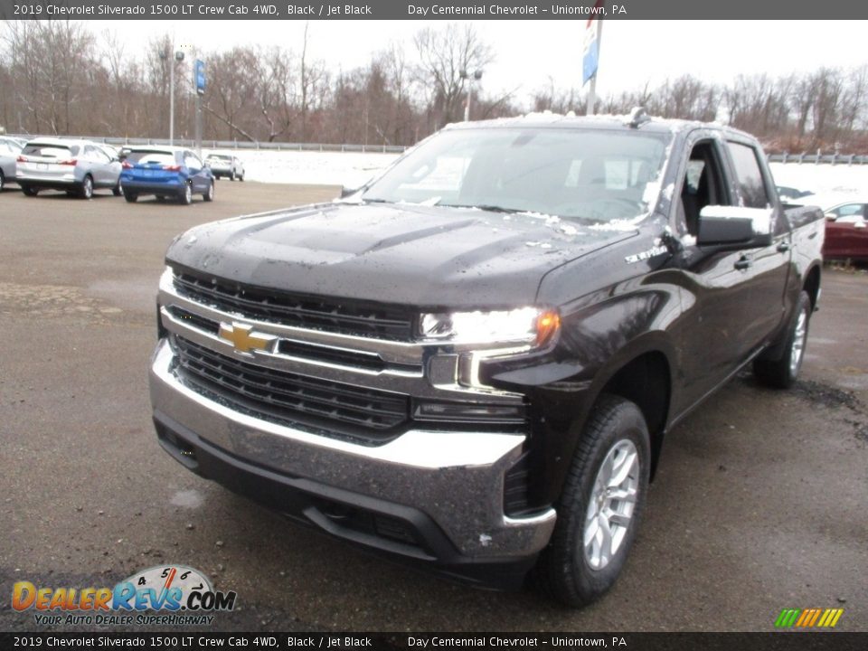 2019 Chevrolet Silverado 1500 LT Crew Cab 4WD Black / Jet Black Photo #7