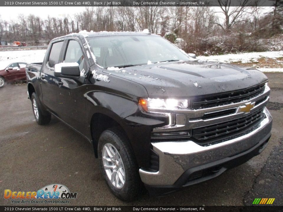 2019 Chevrolet Silverado 1500 LT Crew Cab 4WD Black / Jet Black Photo #9