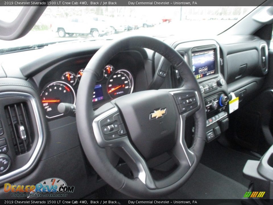 2019 Chevrolet Silverado 1500 LT Crew Cab 4WD Black / Jet Black Photo #13
