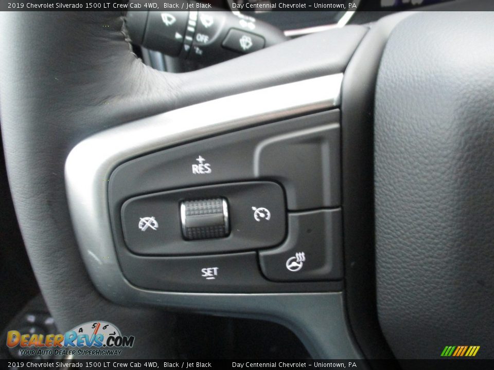 2019 Chevrolet Silverado 1500 LT Crew Cab 4WD Black / Jet Black Photo #16