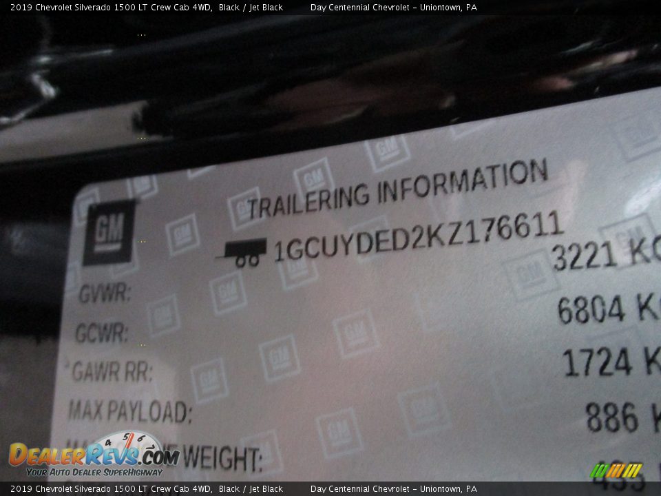 2019 Chevrolet Silverado 1500 LT Crew Cab 4WD Black / Jet Black Photo #19