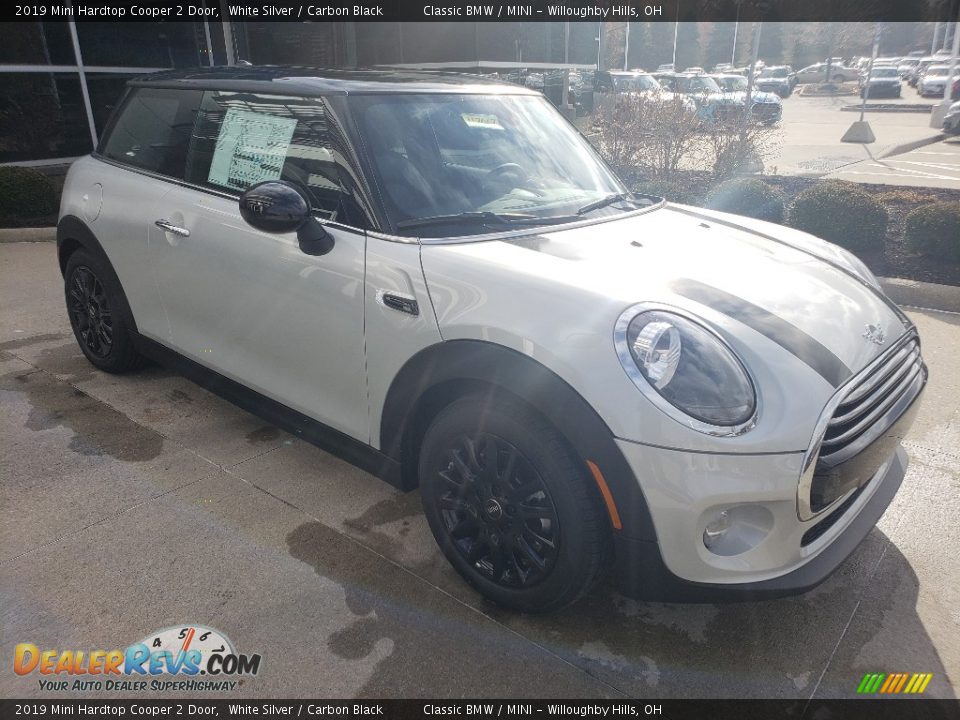2019 Mini Hardtop Cooper 2 Door White Silver / Carbon Black Photo #1