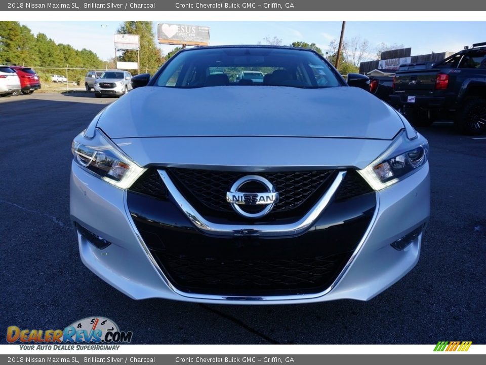 2018 Nissan Maxima SL Brilliant Silver / Charcoal Photo #2