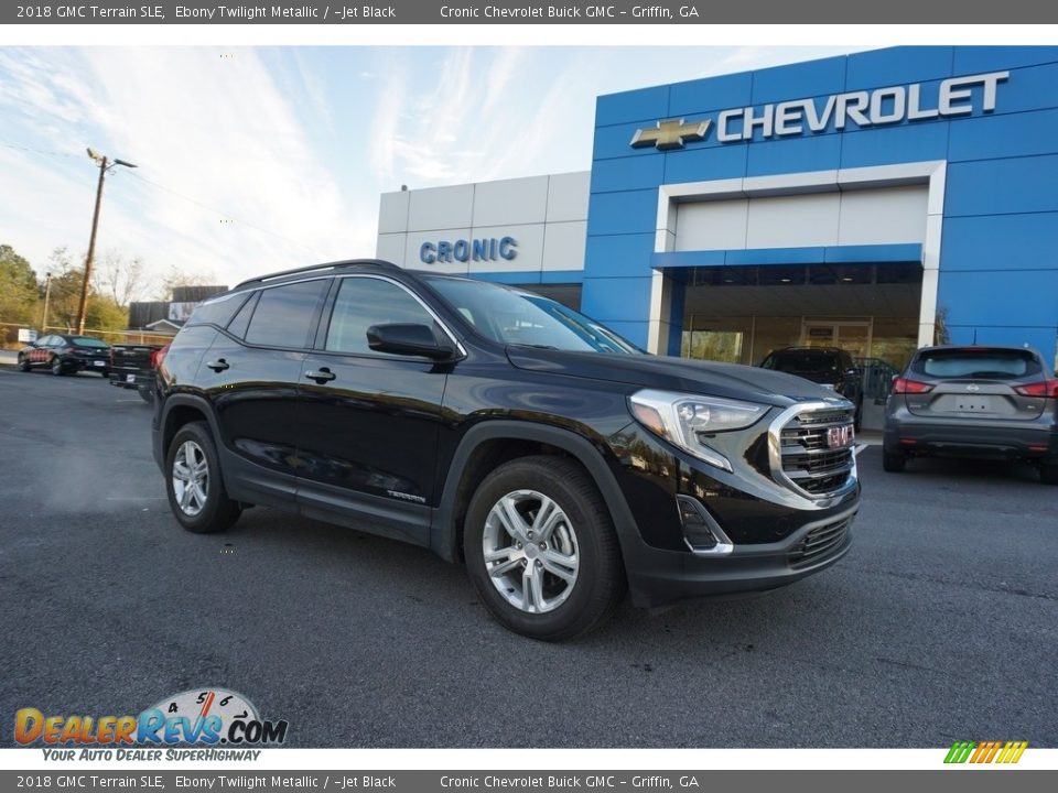 2018 GMC Terrain SLE Ebony Twilight Metallic / ­Jet Black Photo #1