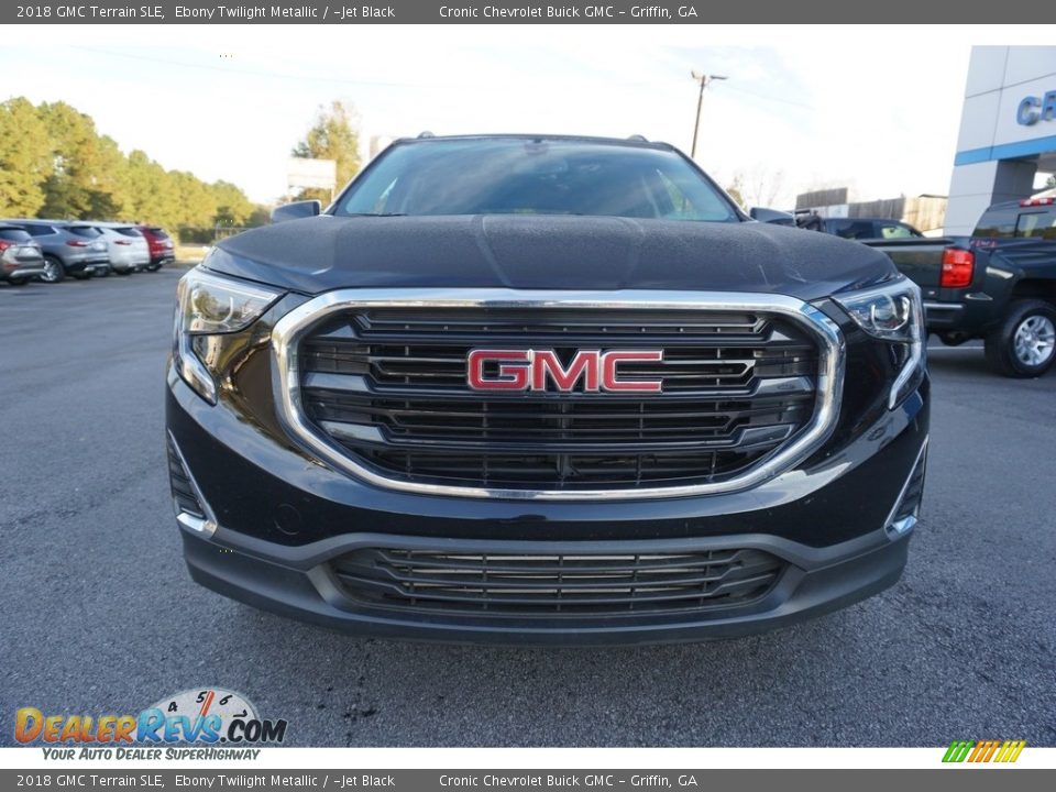 2018 GMC Terrain SLE Ebony Twilight Metallic / ­Jet Black Photo #2