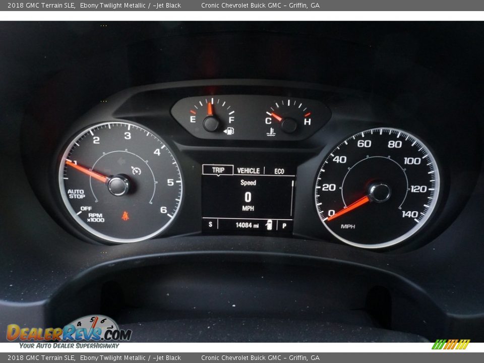 2018 GMC Terrain SLE Ebony Twilight Metallic / ­Jet Black Photo #6