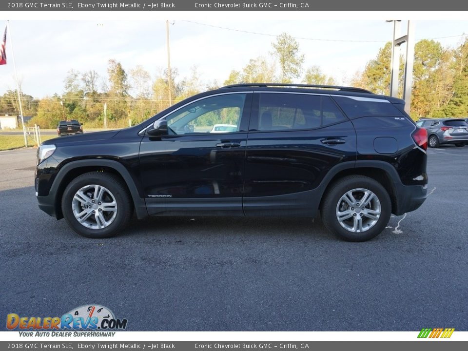 2018 GMC Terrain SLE Ebony Twilight Metallic / ­Jet Black Photo #10