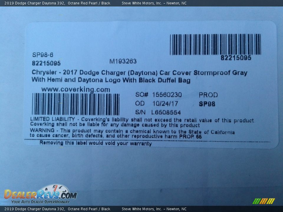 2019 Dodge Charger Daytona 392 Octane Red Pearl / Black Photo #14