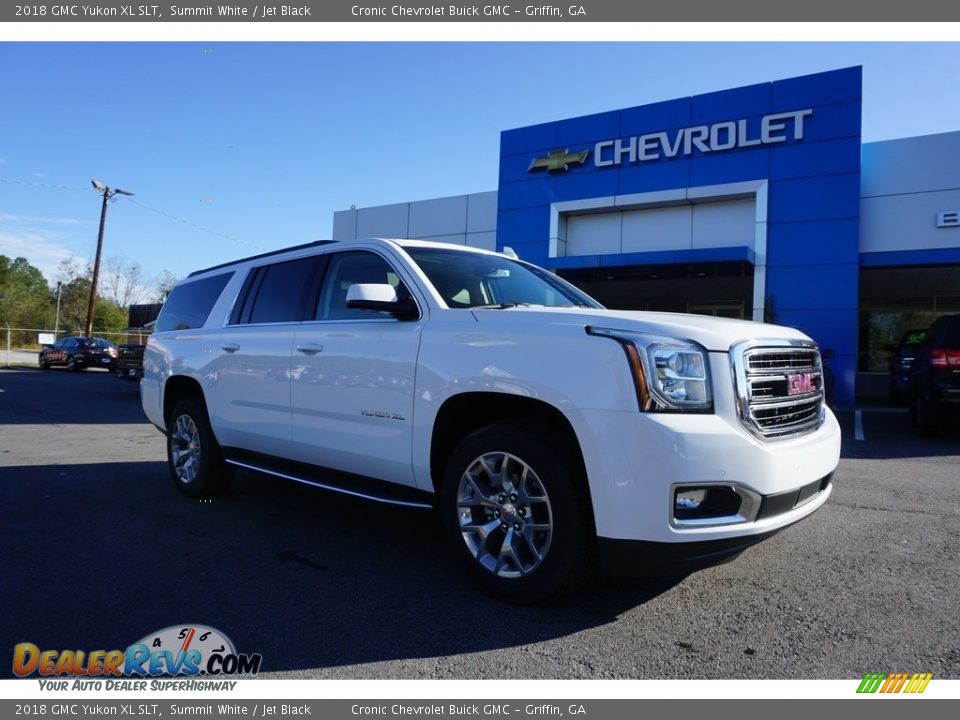2018 GMC Yukon XL SLT Summit White / Jet Black Photo #1
