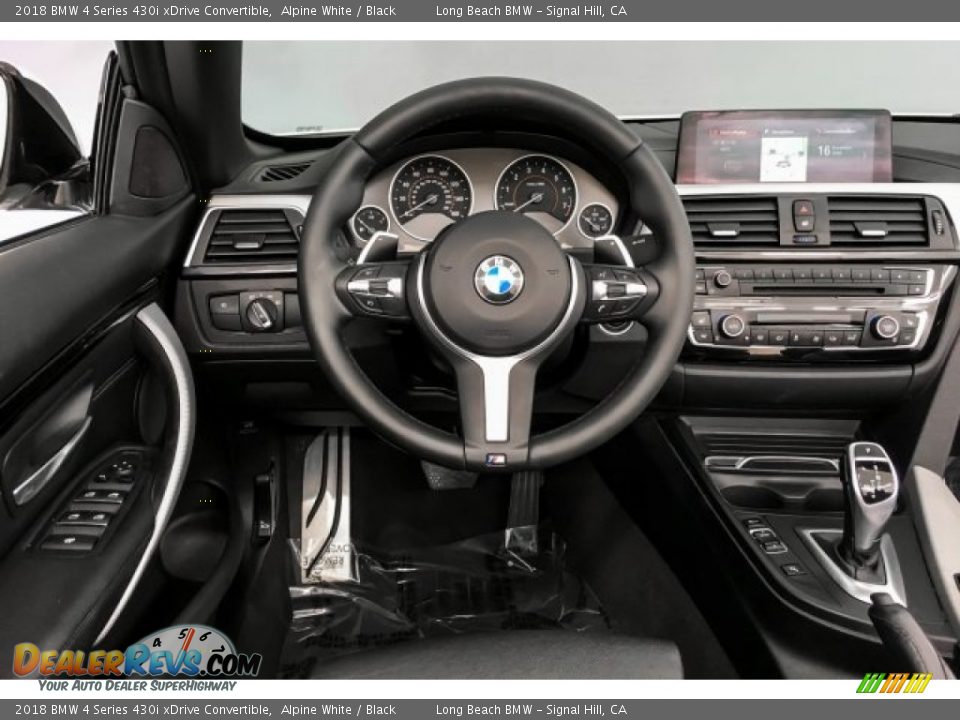 2018 BMW 4 Series 430i xDrive Convertible Alpine White / Black Photo #4