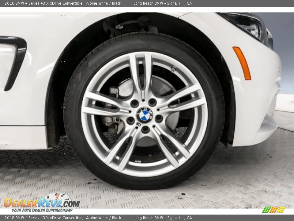 2018 BMW 4 Series 430i xDrive Convertible Alpine White / Black Photo #8