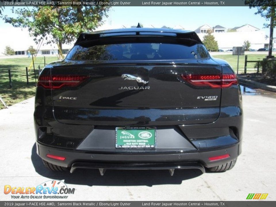 2019 Jaguar I-PACE HSE AWD Santorini Black Metallic / Ebony/Light Oyster Photo #8